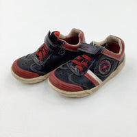 'Trainee Pilot' 8.5F Navy & Red Trainers - Boys - Shoe Size 8.5