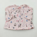 Penguins & Polar Bears Pink Long Sleeve Top - Girls - Newborn