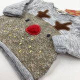 **NEW** Reindeer Appliqued Grey Sweatshirt - Boys/Girls - Newborn