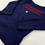 'Tis The Season…' Star Navy Long Sleeve Top - Boys 18-24 Months