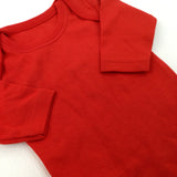 **NEW** Red Bodysuit - Boys 0-3 Months