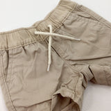 Light Tan Shorts - Boys 0-3 Months