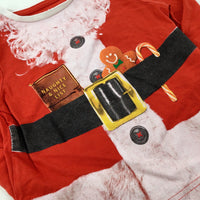 'Naughty & Nice List' Santa Suit Red Long Sleeve Top - Boys/Girls 9-12 Months