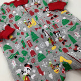 Mickey & Minnie Mouse Colourful Grey Romper - Boys/Girls 0-3 Months