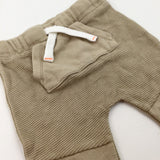 Beige Jersey Trousers - Boys 3-6 Months