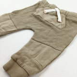 Beige Jersey Trousers - Boys 3-6 Months