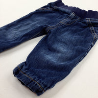 Blue Denim Lined Jeans - Boys 3-6 Months