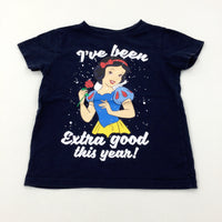 'I've Been Extra Good This Year!' Disney's Snow White Navy T-Shirt - Girls 3-4 Years