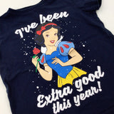 'I've Been Extra Good This Year!' Disney's Snow White Navy T-Shirt - Girls 3-4 Years