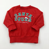 'Santa Squad' Red Sweatshirt - Boys 3-4 Years