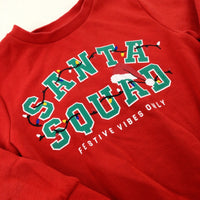 'Santa Squad' Red Sweatshirt - Boys 3-4 Years