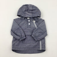 Light Blue Jacket With Hood - Boys 6-9 Months