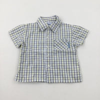 Black & Yellow Checked Shirt - Boys 6-9 Months