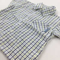 Black & Yellow Checked Shirt - Boys 6-9 Months