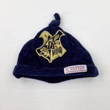 Harry Potter Motif Navy Velour Hat - Boys 6-9 Months