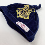 Harry Potter Motif Navy Velour Hat - Boys 6-9 Months