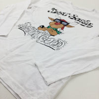 'Dear Santa' Rudolph White Long Sleeve Top - Boys 9-10 Years