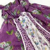 Butterflies Purple Dress - Girls 6-9 Months