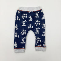 Mickey Mouse Navy Joggers - Boys 9-12 Months