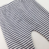 Navy Striped Jersey Trousers - Boys 9-12 Months