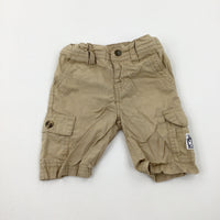 Tan Cargo Shorts - Boys 9-12 Months