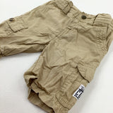 Tan Cargo Shorts - Boys 9-12 Months