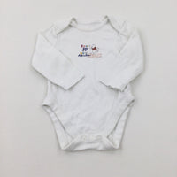 'Everyday Is A New Adventure' Winnie The Pooh White Bodysuit - Boys 9-12 Months