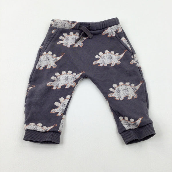Dinosaurs Charcoal Grey Joggers - Boys 9-12 Months