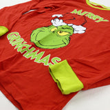 'Merry Grinchmas' The Grinch Red Long Sleeve Top - Boys 9-10 Years