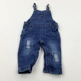 Mid Blue Denim Dungarees - Boys 9-12 Months