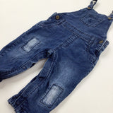 Mid Blue Denim Dungarees - Boys 9-12 Months