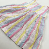 Sparkly Colourful Striped Dress - Girls 9-12 Months