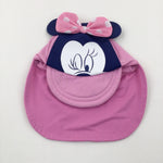 Minnie Mouse Pink Sun Cap - Girls 12-18 Months