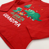 'Who Needs Santa…' Dinosaurs Red Long Sleeve Top - Boys 18-24 Months