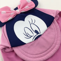 Minnie Mouse Pink Sun Cap - Girls 12-18 Months