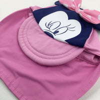 Minnie Mouse Pink Sun Cap - Girls 12-18 Months