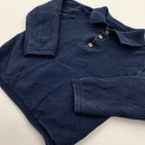 Navy Knitted Jumper - Boys 12-18 Months