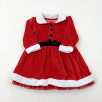 Mrs Claus Red Dress - Girls 9-12 Months