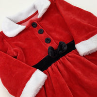 Mrs Claus Red Dress - Girls 9-12 Months