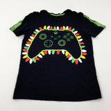 'Festive Gamer' Game Controller Black T-Shirt - Boys 12-13 Years