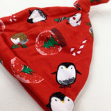 Snow Globes & Penguins Red Jersey Hat - Boys/Girls 18-24 Months