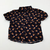 Reindeer & Stars Black Shirt - Boys 2-3 Years