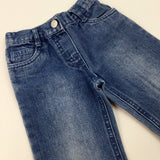 Light Blue Denim Jeans - Girls 12-18 Months