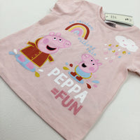 **NEW** Peppa Pig Pink T-Shirt - Girls 12-18 Months