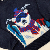 Fat Face' Polar Bear Navy Knitted Jumper - Boys 8-9 Years