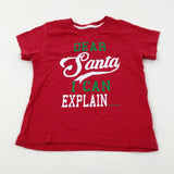 'Dear Santa…' Red T-Shirt - Boys 2-3 Years