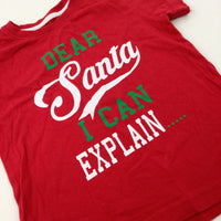 'Dear Santa…' Red T-Shirt - Boys 2-3 Years