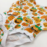 Pumpkins Orange & White Long Sleeve Bodysuit - Boys/Girls 9-12 Months