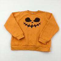 Scary Pumpkin Orange Sweatshirt - Boys/Girls 9-10 Years