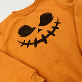 Scary Pumpkin Orange Sweatshirt - Boys/Girls 9-10 Years